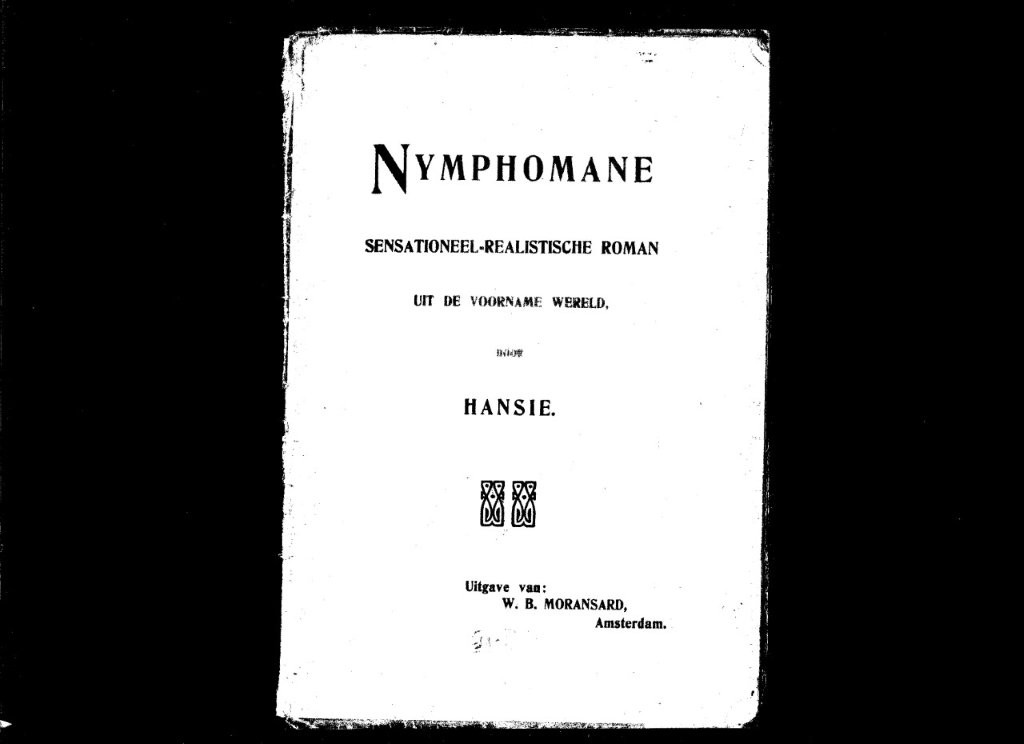 Titelpagina Nymphomane van Hansie